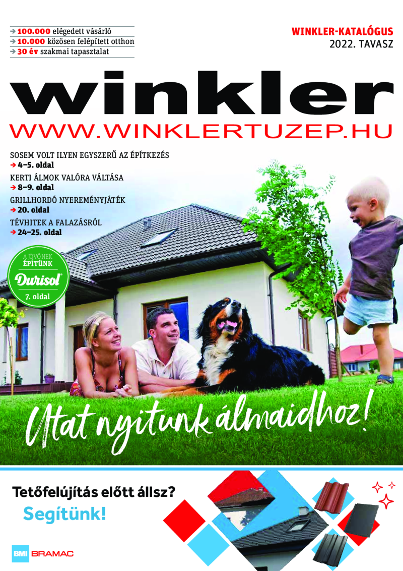 Winkler Tüzép Építőanyag akciós újság